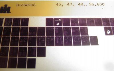Ih 45, 47, 48, 56 & 600 blower parts catalog microfiche