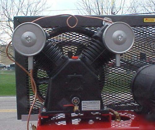 Industrial 5 hp, 2 cyl, 80-gal vertical air compressor
