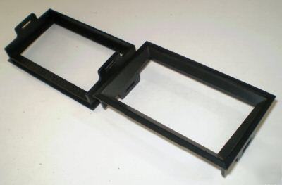 Pair of hoyt panel mount meter frames anodized aluminum