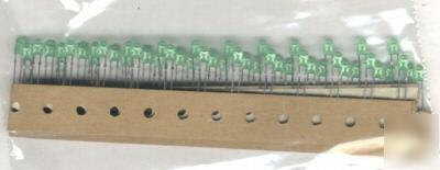 12 true green tinted 4MM superbright oval leds on tape