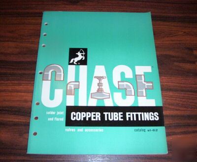 1964 chase copper tube fittings catalog sf-62