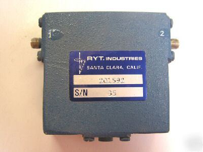 Ryt industries 201592 580-750 mhz sma(f/f) isolator