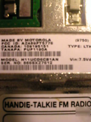 Motorola gtx 800 pair walkie talkie 2 way radio set