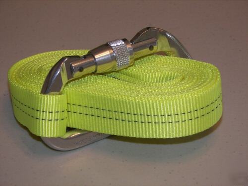 Type 2 firefighter hose strap / rescue webbing tool