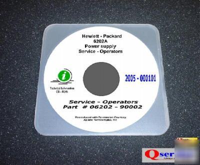 Hp 6202A service - operators manual cd
