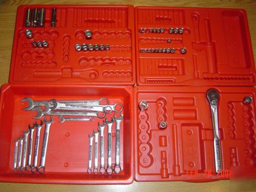 Craftsman sockets,wrenches, ratchet,and tool box