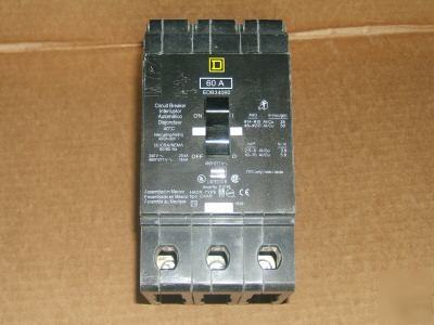 Square d EDB34060 60A 3PH 240V 277V circuit breaker