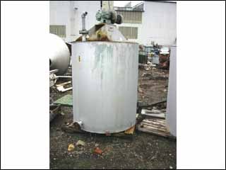 350 gal patterson mixing tanks, s/s,3 hp, agit. - 15422