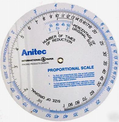 Anitec proportion scale ( 6 inch ) round rule