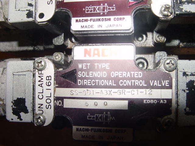 Nachi-fujikoshi solenoid valve off hitachi seiki hc 400