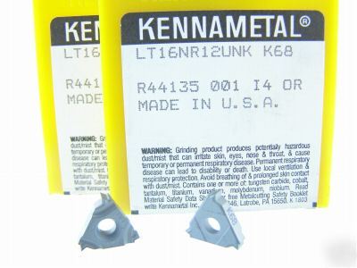 New 20 kennametal 16NR 12UNK K68 carbide inserts J022