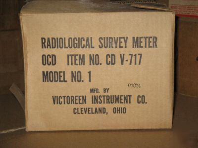 Victoreen cd v-717 geiger counter radiological meter #1