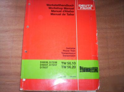 Deutz-fahr D6806-D7807 tractor transmission manual