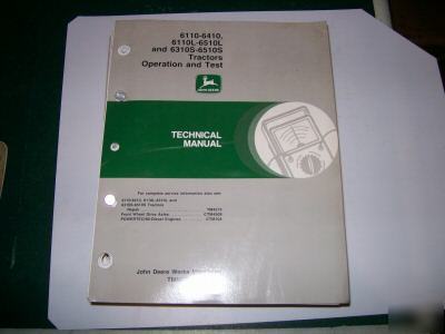 John deere 6110-6410(l),6310S-6510S technical manual