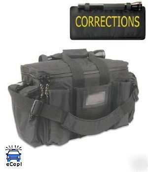 Premier corrections equipment black bag gold logo