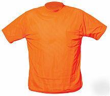Ansi osha traffic safety tow towing t-shirt orange xl