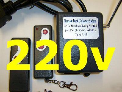 New dust collector remote 220V shop fox 2 remotes 