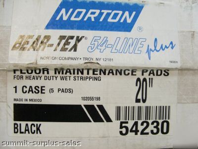 5 norton floor maintenance pads bear-tex 54-line plus
