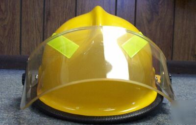 New pacific yellow fire helmet - all kevlar