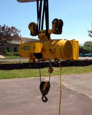 Wright electric 1 ton wire rope hoist