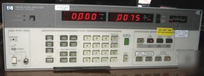 Agilent hp 8903B 21 hz to 100 khz audio analyzer w/001