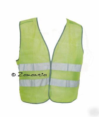 High vis viz visibility reflective safety vest jacket
