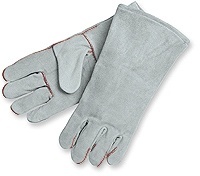 Leather welding gloves - 48 pair case (4 dozen)