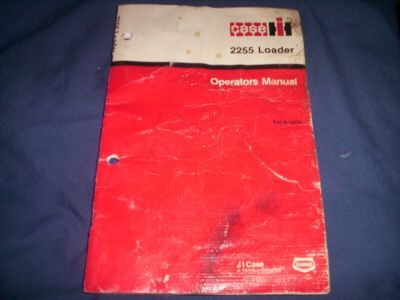 Case ih 2255 loader operators manual book rac 9-12270