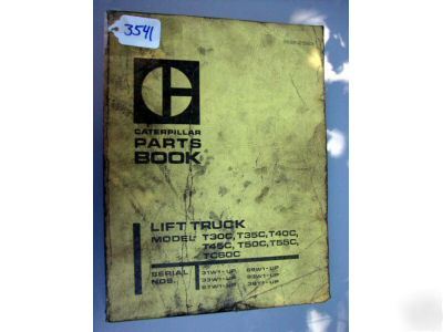 Caterpillar book; T30C, T35C, T40C, T50C, T55C, T60C