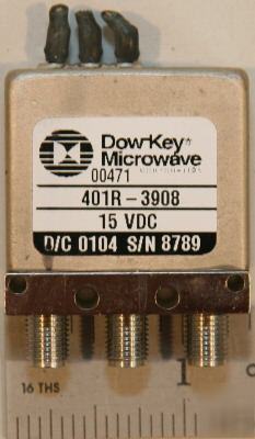 Dow-key spdt sma switch dc-18 ghz type 401R-3908