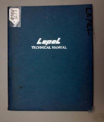 Lepel instruction manual high freq induction heat unit