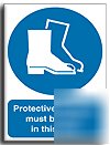 Protec.foot.mb worn sign-a.vinyl-300X400MM(ma-050-am)