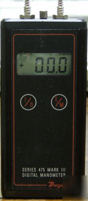 Dwyer 475-3 mark iii digital manometer, certified