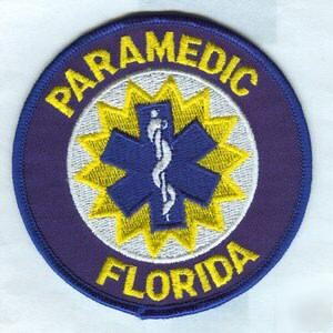 New florida paramedic patch, ems,