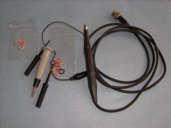 10X & 100X selectable oscilloscope probe w/ accessories