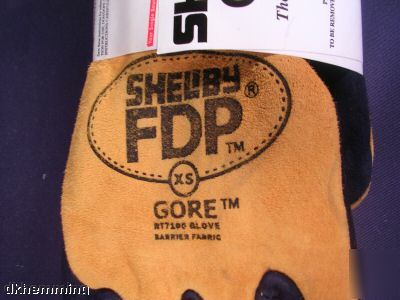 New shelby fire fighting fdp gloves #5226 xs blue tan