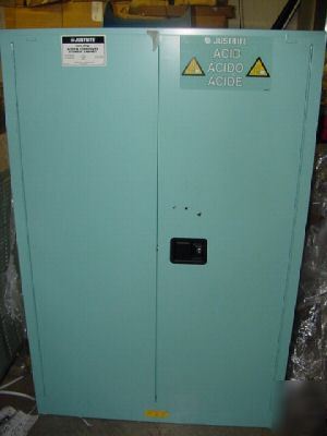 Justrite corrosive safety cabinet SC29707B 45 gal. cap.