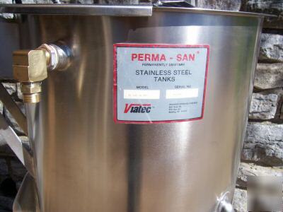Mixer for paint & stain w/34 gal stainless steel tank