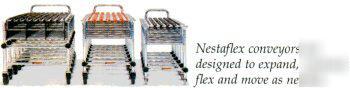 New heavy duty accordian nestaflex expandable conveyor