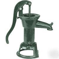 Old fashioned cast iron well pump for gardens or barrel