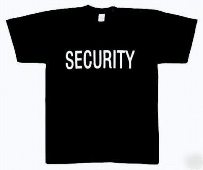 Security double sided t shirt, official issue -size xxl