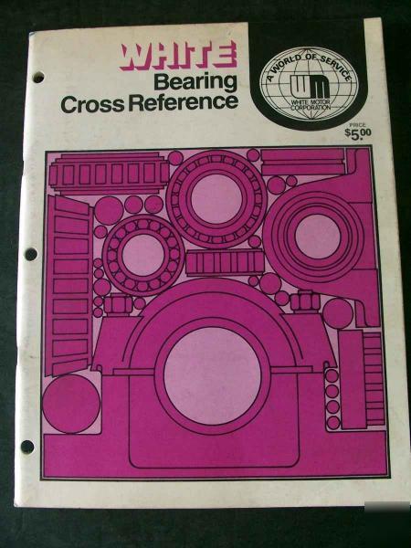 White tractor implement bearing cross reference manual