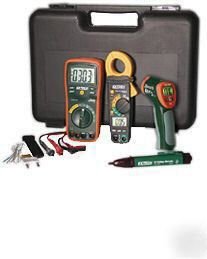 Extech TK430IR clamp + ir thermometer + multimeter kit