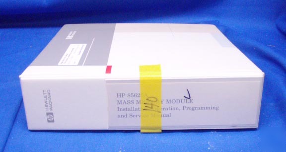 Hp 85620A installation, op, programming service manual