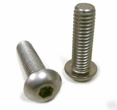 Stainless steel allen button head bolt 3/8-16 x 3/4