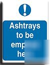 Ashtrays empted.here-adh.vinyl-300X400MM(ma-024-am)