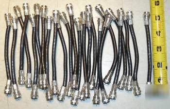 Coaxial wire jumpers with connectors, qty.24