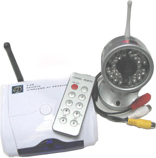 Security system wireless 2.4G+30IR color cctv camera