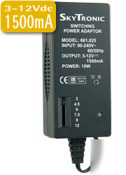 Switch-mode dc mains power supply, 1500MA max