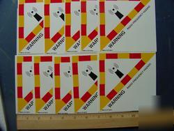 10 warning radio frequency rf hazard ham radio sticker